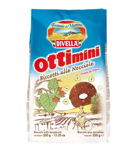 Divella - Ottimini Biscuits with Hazelnuts - 400g